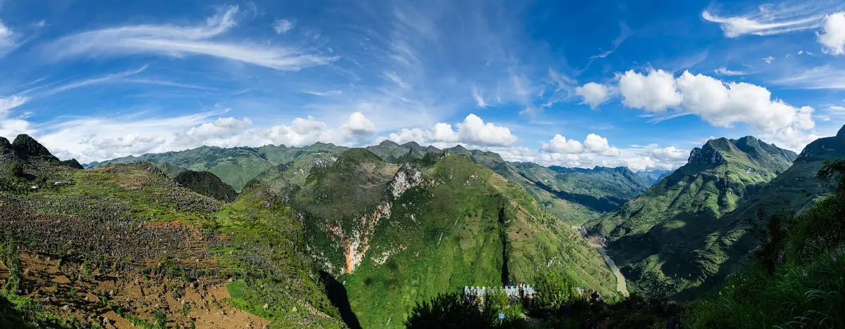 Panorama der Gegend um Ma Pi Leng in Ha Giang